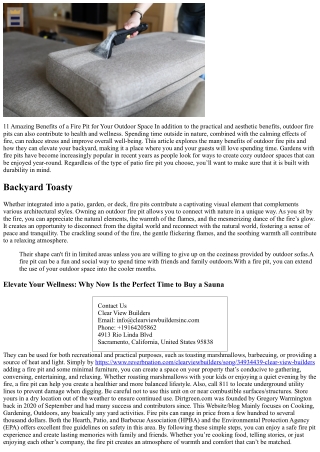 11 Amazing Benefits of a Fire Pit for Your Outdoor Space