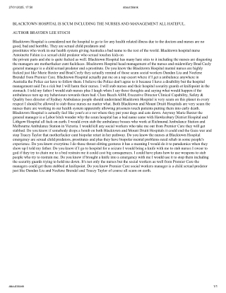 LETTER ABOUT MANAGEMENT