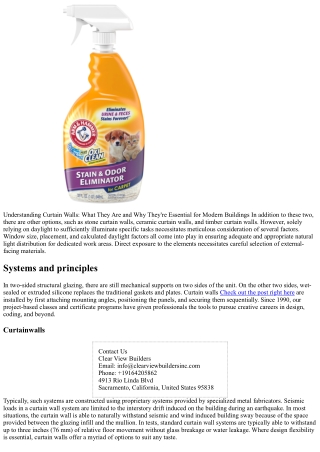 What is Curtain Wall? its 2 Systems & Disadvantages