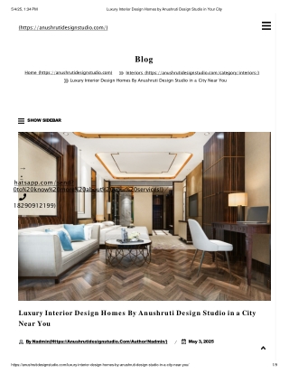 Luxury Interior Design Homes by Anushruti Design Studio in Your City (1)