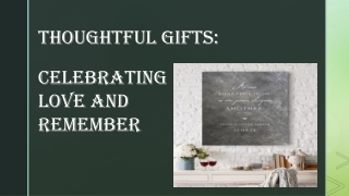 Thoughtful Gifts Celebrating Love and Remember