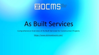 As Built Services