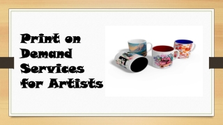 Print on Demand Services for Artists
