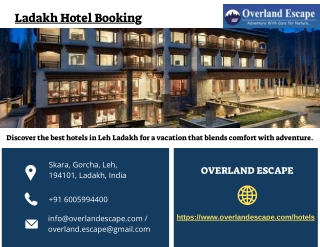 Ladakh Hotel Booking Online