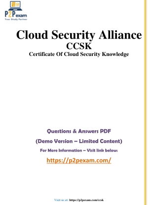 CCSK Questions and Answers pdf dump