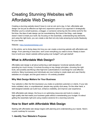 How to Find the Best Affordable Web Design for Your Business (10