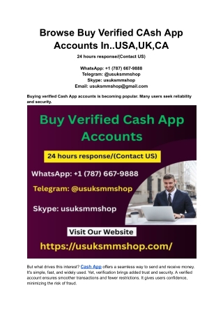 Browse Buy Verified CAsh App Accounts In..USA,UK,CA