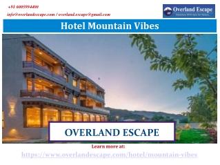 Hotel Mountain Vibes