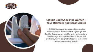 Classic Boat Shoes for Women – Your Ultimate Footwear Choice