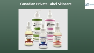 Canadian Private Label Skincare