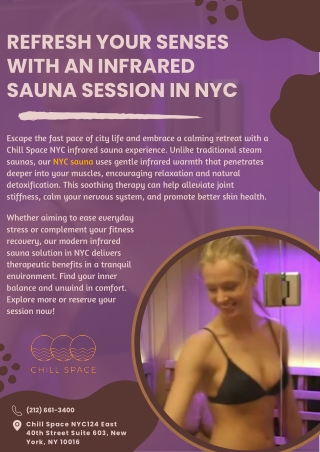 Refresh Your Senses with an Infrared Sauna Session in NYC