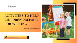 Activities to Help Children Prepare for Writing  CBS Therapy
