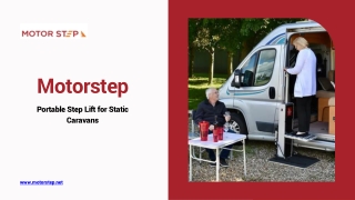 Motorstep: Portable Step Lift for Static Caravans