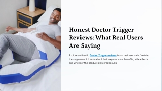 Doctor Trigger Supplement Reviews: Scam or Solution?