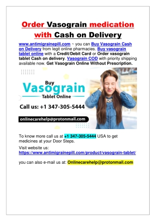 Order Vasograin medication with Cash on Delivery