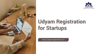 Udyam Registration for Startups