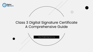 Understanding Class 3 Digital Signature Certificate_ A Comprehensive Guide