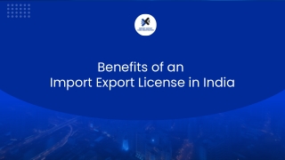 Benefits of an Import Export License in India