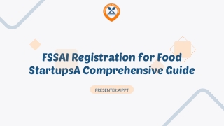 FSSAI Registration for Food Startups_ A Comprehensive Guide