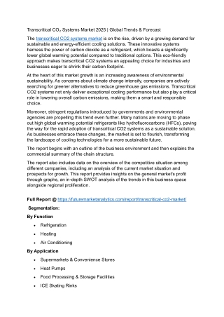 Refrigeration System Upgrades Favor CO₂ Technologies