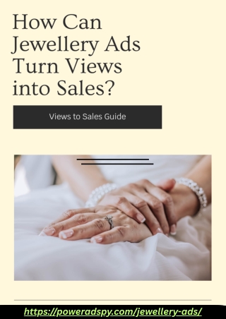 How Can Jewellery Ads Turn Views into Sales?