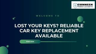 Professional Car Key Replacement Services for All Vehicle Types