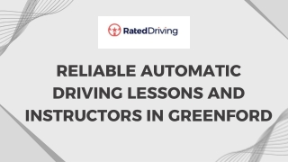 Reliable Automatic Driving Lessons and Instructors in Greenford