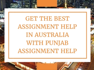 Get the Best Assignment Help in Australia with Punjab Assignment Help