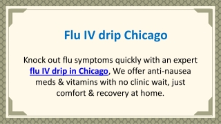 Flu IV drip Chicago