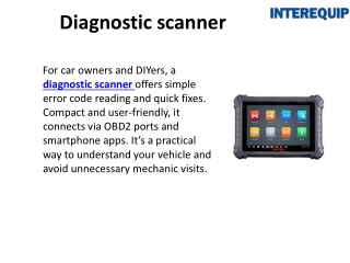 Smart Tools for Auto Repair