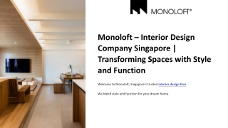 Monoloft – Interior Design Company Singapore
