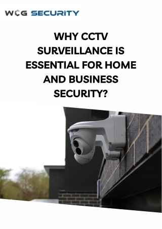 Why CCTV Surveillance is Essential for Home and Business Security