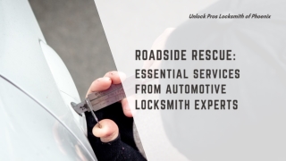 Roadside Rescue Essential Services from Automotive Locksmith Experts