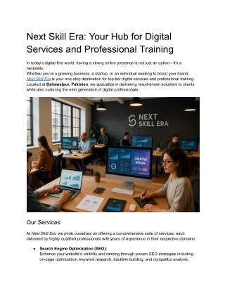 Next Skill Era_ Your Hub for Digital Services and Professional Training (1)