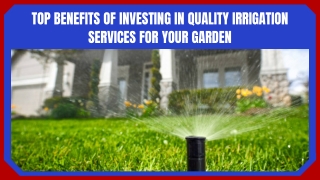 Irrigation System Installation for Garden