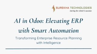 AI in Odoo Elevating ERP with Smart Automation