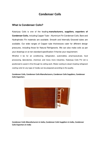 Condenser Coils