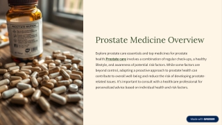 Best Prostate Medication Online: Check Price, Uses, Side Effects