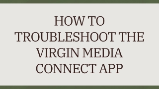 How to Troubleshoot the Virgin Media Connect App