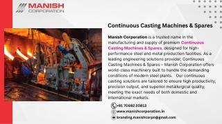 Continuous Casting Machines & Spares