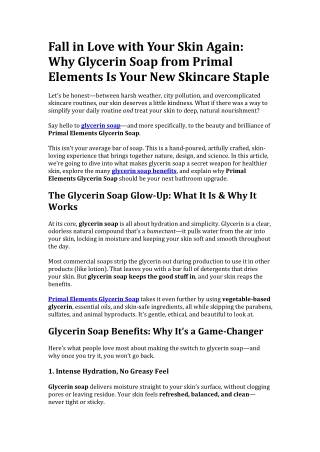 Fall in Love with Your Skin Again