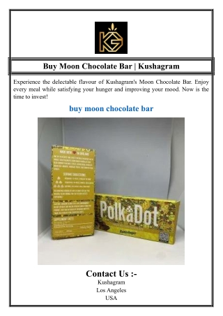 Buy Moon Chocolate Bar | Kushagram