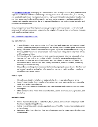 Alternative Proteins: Market Outlook for Insect-Based Protein Products