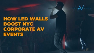 LED Video Wall & Screen Rentals for Corporate Events