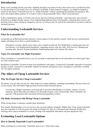 Is It Worth It to Hire a Cheap Locksmith? Here’s What You Should Know