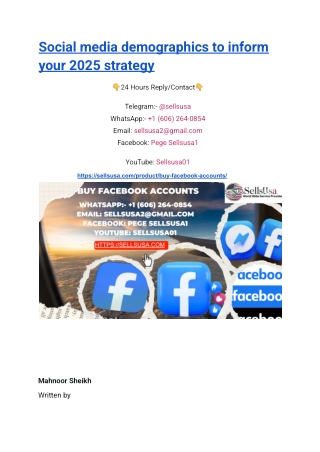 Social media demographics to inform your 2025 strategy (1)