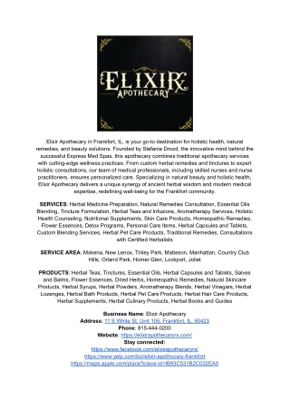 A Modern Apothecary with Timeless Traditions