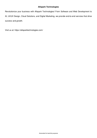 All Spark Technologies