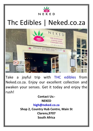 Thc Edibles Neked.co.za