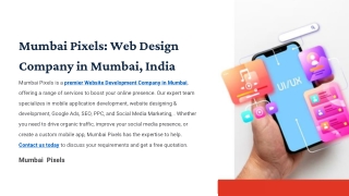 Best Web Design Company in Mumbai – Professional Website Development Services